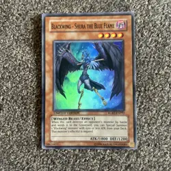 Yugioh Blackwing - Shura the Blue Flame RGBT-ENPP2 Super Rare Limited + BONUS - Image 1