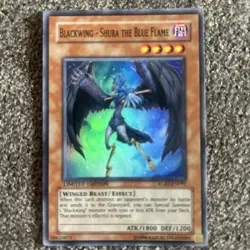 Yugioh Blackwing - Shura the Blue Flame RGBT-ENPP2 Super Rare Limited + BONUS - Image 2