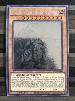 Yugioh | The Winged Dragon of Ra | LED7 | Ghost Rare | 1st Edition | NM - Image 1