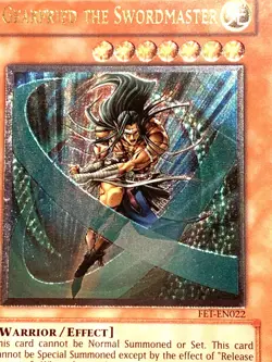 yugioh Gearfried the Swordmaster FET-EN022 Unl Ed Ultimate Rare Near Mint - Image 2