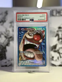 One Piece 2024 OP09-042 Emperors in the New World “Buggy” Alt Art PSA 10 - Image 2