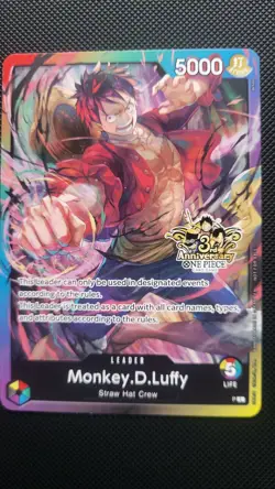 Bandai One Piece Monkey.D.Luffy P-033 Leader Promo 5000 Power Regular - Image 1