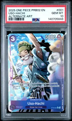 One Piece - Premium Booster Vol. 2 - Uso-Hachi - ST18-001 - Alt Art - PSA 10 - Image 1