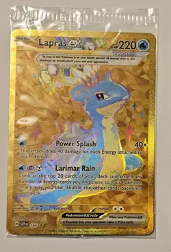 Lapras ex SVP 164 Sealed Scarlet & Violet Promo Pokemon TCG & Bonus Card - Image 2