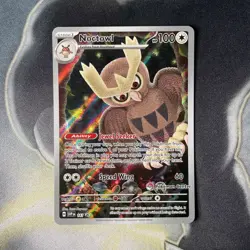 Noctowl 141 Pokemon Center Promo Stamp - Pokemon Card Stellar Crown ETB promo - Image 1
