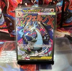 Pokemon Mega Charizard X EX Full Art Holo Card 023 MEP - Image 1