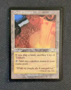 MTG City of Traitors Exodus, Lightly played, Almost NM Condition - Image 1