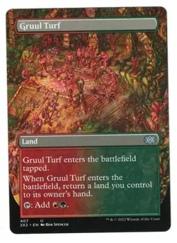 MTG Gruul Turf Borderless Double Masters 2022 Magic The Gathering TCG - Image 1