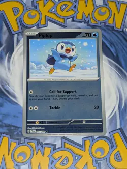 Piplup 027 Reverse Holo & Prinplup 028 Reverse Holo Phantasmal Flames Pokemon - Image 3