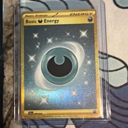 Gold Basic Darkness Energy 098/064 Hyper Rare Shrouded Fable Pokemon Card NM/M - Image 1