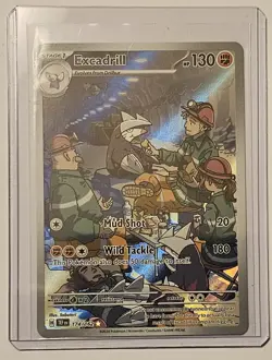 Excadrill 174/162 Illustration Rare Temporal Forces Pokemon TCG & Bonus Card - Image 2