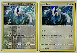 (x2 Set) Lugia 132/185 (NM) Reverse/Holo Rare Sword & Shield: Vivid Voltage 2020 - Image 1
