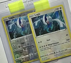 (x2 Set) Lugia 132/185 (NM) Reverse/Holo Rare Sword & Shield: Vivid Voltage 2020 - Image 4