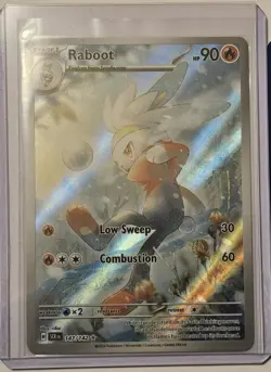 Raboot 147/142 Illustration Rare Stellar Crown Holo Pokemon TCG & Bonus Card - Image 2