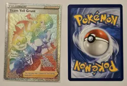 Team Yell Grunt 210/202 Secret Rare Sword & Shield Pokemon TCG & Bonus Card - Image 1