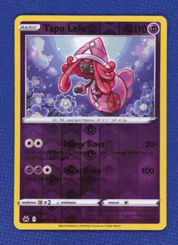 Pokemon TCG Crown Zenith Tapu Lele Holo Rare 064/159 - Image 1