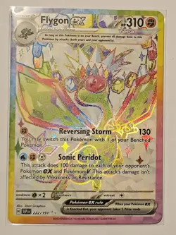 Flygon ex 222/191 Ultra Rare Surging Sparks Holo Pokemon TCG & Bonus Card - Image 2
