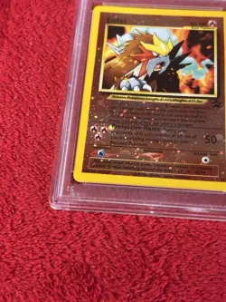 2001 POKEMON GAME MOVIE POKEMON 3 MOVIE PROMO #34 ENTEI-REVERSE FOIL PSA 8 - Image 4
