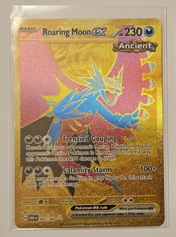 Roaring Moon ex 262/182 Hyper Rare Paradox Rift Holo Pokemon TCG & Bonus Card - Image 2