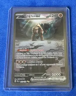 Pokemon - Paldea Evolved - Ting-Lu EX - Illustration Rare NM #263 - Image 1
