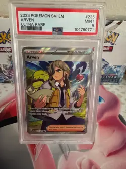 2023 POKEMON SVI EN-SCARLET & VIOLET ULTRA RARE #235 ARVEN PSA 9 - Image 1
