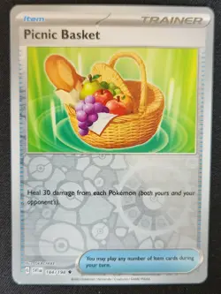 Picnic Basket 184/198 Scarlet & Violet Reverse Holo Trainer Item Pokemon 2023 NM - Image 1