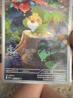 Sewaddle 087/086 Pokemon S&V White Flare Illustration Rare Holo MINT - Image 3