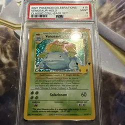 2021 POKEMON CELEBRATIONS CLASSIC COLL #15 VENUSAUR-HOLO PSA 9 - Image 1