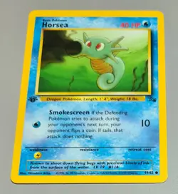 Horsea # 49/62 1.Edition Common aus Fossil 2000 Pokemon EN Near Mint Vintage - Image 1