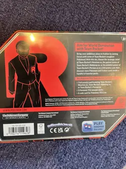 Pokemon TCG Team Rocket (Destined Rivals) Tin New & Factory SEALED Mewtwo - Image 2