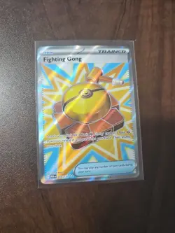 Pokemon Fighting Gong Ultra Rare Full Art Trainer Holo Me01 168/132 English - Image 1