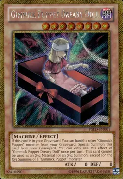 Gimmick Puppet Dreary Doll - Gold Secret Rare PGLD-EN001 - LP - YuGiOh - Image 1