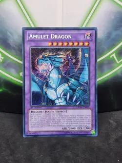 Yugioh Amulet Dragon DRLG-EN003 1st Edition Secret Rare NM - Image 1