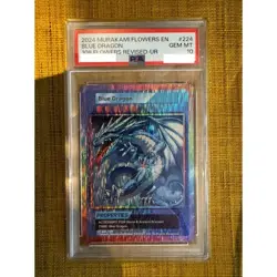 Takashi Murakami 108 Flowers Blue Dragon English version PSA10 Card DHL FedEx - Image 1