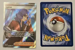 Lucian 208/167 Full Art Twilight Masquerade Holo Pokemon TCG & Bonus Card - Image 1