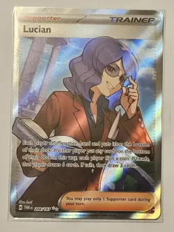 Lucian 208/167 Full Art Twilight Masquerade Holo Pokemon TCG & Bonus Card - Image 2