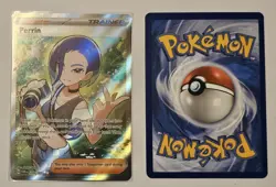 Perrin 209/167 Full Art Twilight Masquerade Holo Pokemon TCG & Bonus Card - Image 1