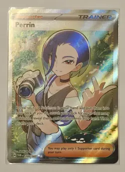 Perrin 209/167 Full Art Twilight Masquerade Holo Pokemon TCG & Bonus Card - Image 2