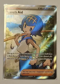 Lana's Aid 207/167 Full Art Twilight Masquerade Holo Pokemon TCG & Bonus Card - Image 2