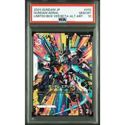 PSA 10 2024 Gundam Card Aerial R+GD01-070 Parallel Limited BOX Ver. β Japanese - Image 1