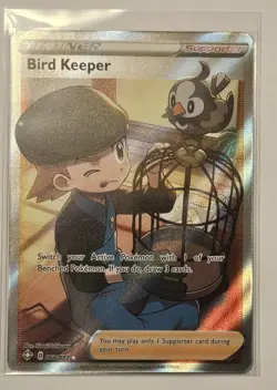Bird Keeper Full Art 066/072 Shining Fates Holo Pokemon TCG & Bonus Card - Image 2