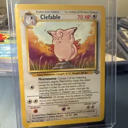 Pokemon TCG Clefable Jungle Card 17/64 Unlimited Rare, LP Condition - Image 1