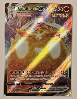 Cinderace VMAX 045/264 Fusion Strike Holo Pokemon TCG & Bonus Card - Image 2