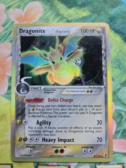 Dragonite delta EX11: EX Delta Species (3/113) Holo Rare Pokemon Card MP - Image 1