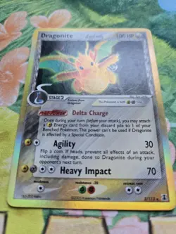 Dragonite delta EX11: EX Delta Species (3/113) Holo Rare Pokemon Card MP - Image 2