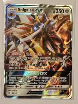Solgaleo GX 89/149 SM Base Set Holo Pokemon TCG & Bonus Card - Image 2