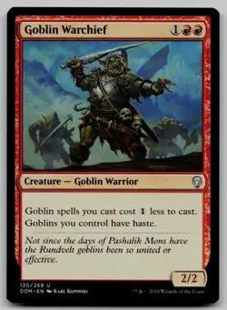 Goblin Warchief U Dominaria 130 NM - Image 1