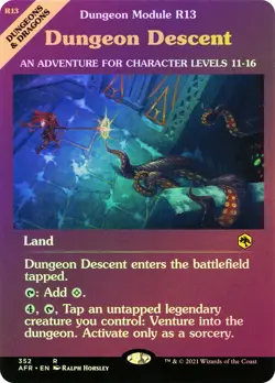 MTG FOIL Dungeon Descent - Adventures in the Forgotten Realms #352 - Image 1