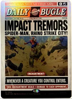 MTG Impact Tremors (Rainbow Foil) Secret Lair x Spider-Man 1999 NM - Image 2
