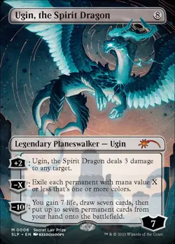 MTG Magic the Gathering Ugin, the Spirit Dragon (6/29) Secret Lair Showdown LP - Image 1